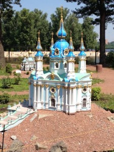Saint Andrew's Church, Kyiv, in minature