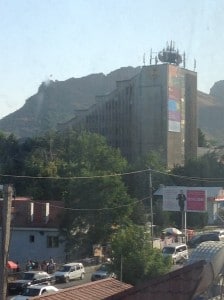 Suleiman's Mountain looming over the city center
