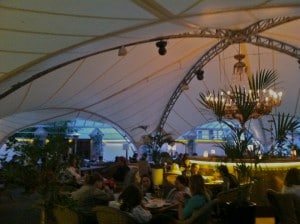 View of the restaurant from our table