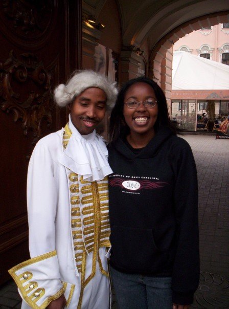 This is the African grad student I met. He was a computer engineer, so I guess we had something else in common!