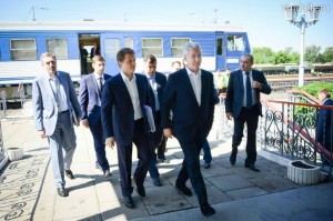  Mayor Sobyanin at the Moscow Ring Railway. Transportation has been one of his stated priorities since the beginning of his tenure as mayor.
