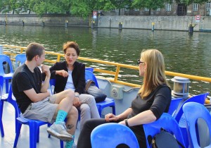 Special meeting with a local expert on the Berlin boat ride.
