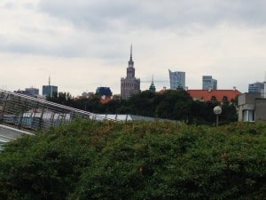You can also see Plac Kultury i Nauki from the green roof - about a 30 minute walk from the library.