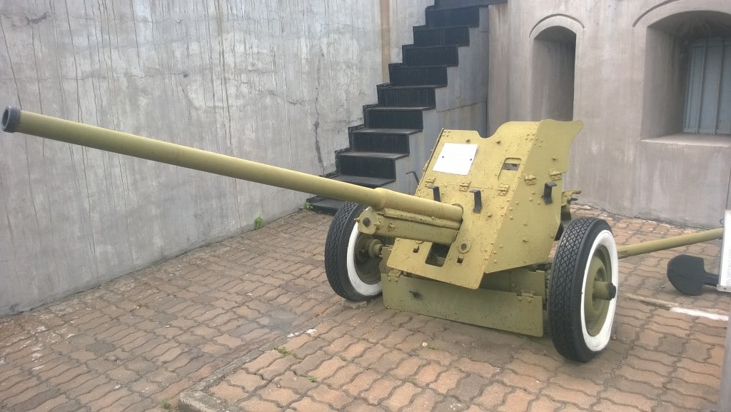Soviet M-42 45mm Anti-tank gun on display