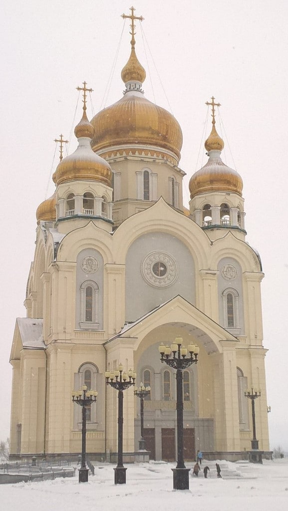 One of Khabarovsk's stately churches