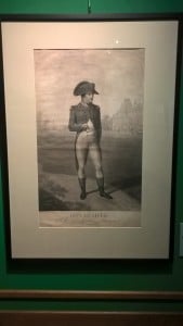 Napoleon: One of the French prints on display.