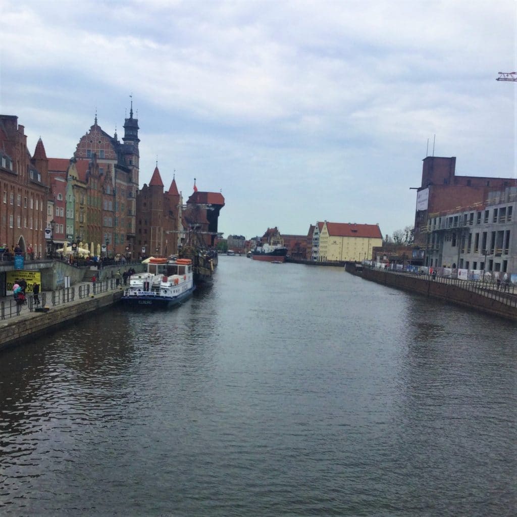 Gdańsk is perched on the Motława River.