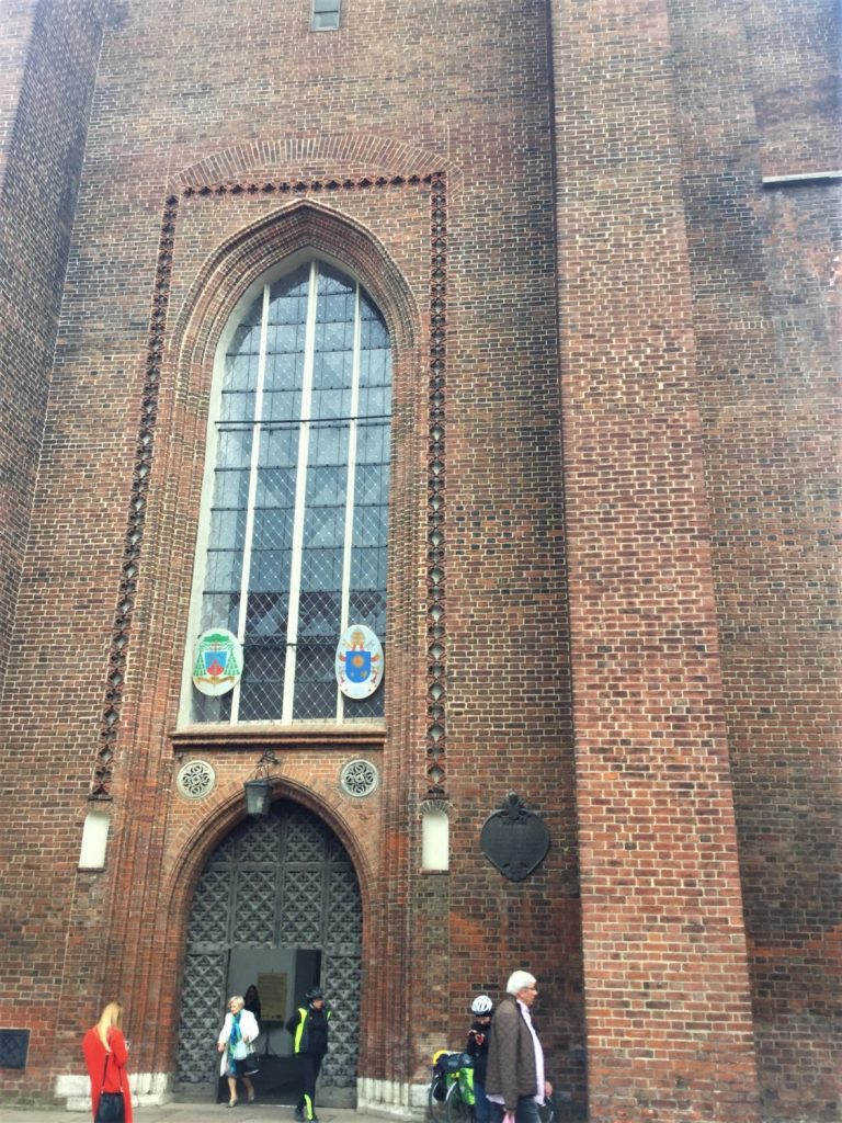 A door to the enormous St Mary's in Gdansk.