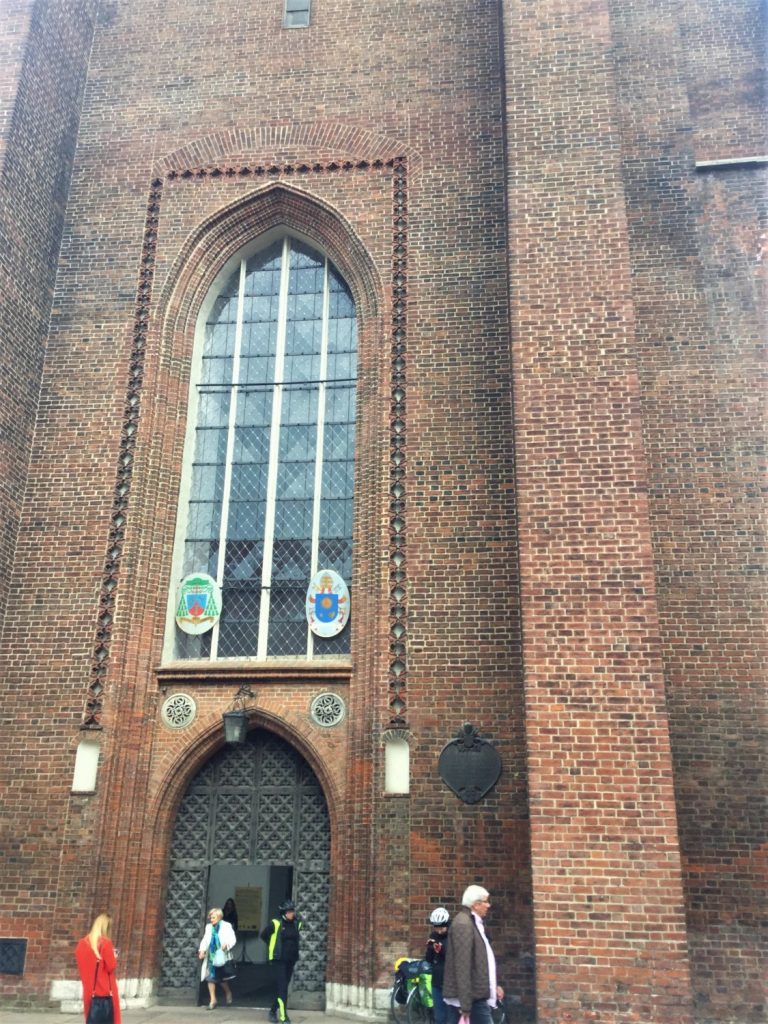 A door to the enormous St Mary's in Gdansk. 