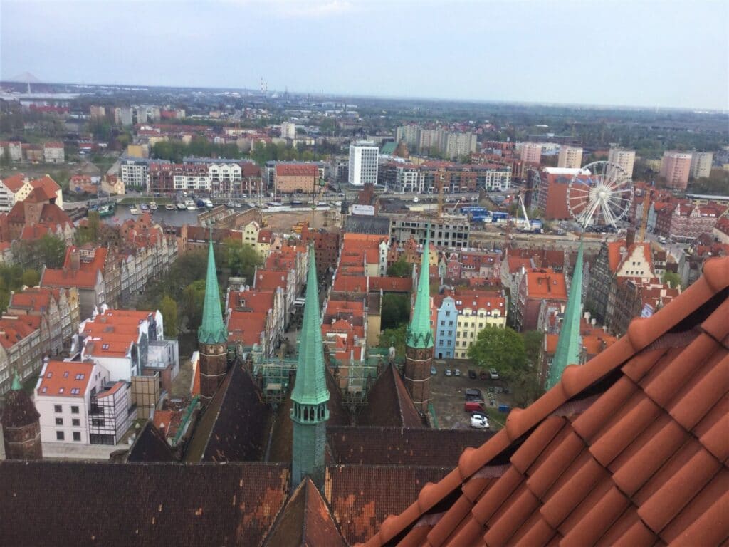 The view from the tower at St Mary's