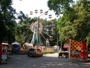 A Soviet Ferris Wheel in Golosiyivsky National Park