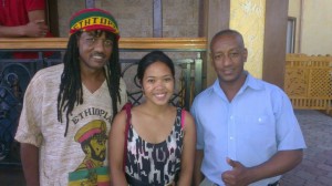 The author with two former Ethiopian pilots