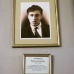 Portrait of Pasternak in Pushkin Library.