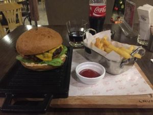Burger and Fries - homesick food at Relax Coffee